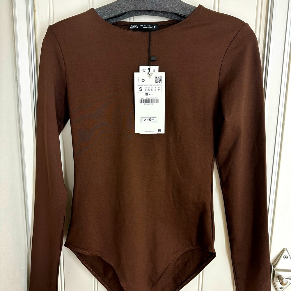 Brand New Zara Long Sleeve Bodysuit!